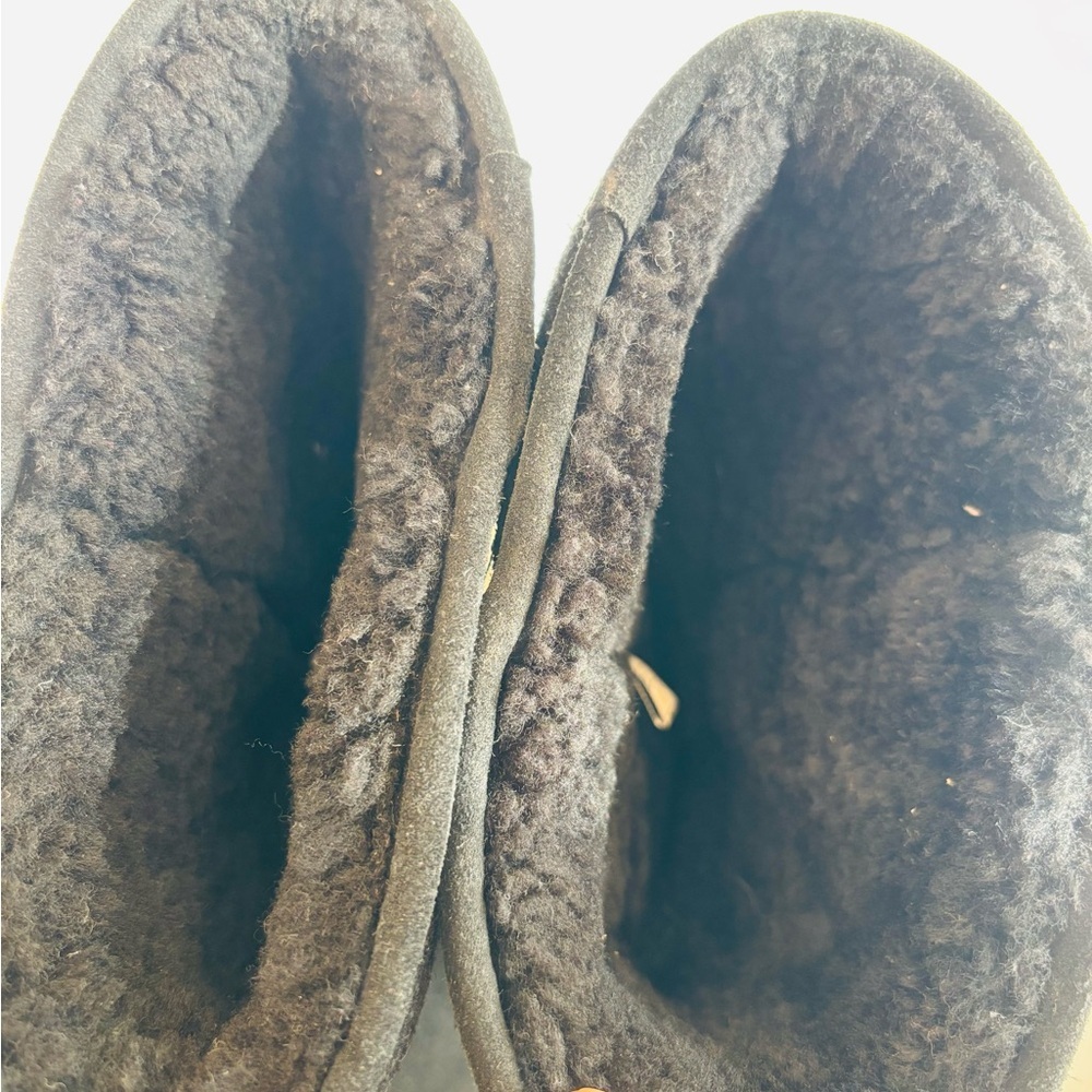 BearPaw Black Suede Winter Boots size 9 - Picture 5 of 12